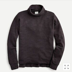 J Crew Vintage Cotton Terry Fleece Turtleneck